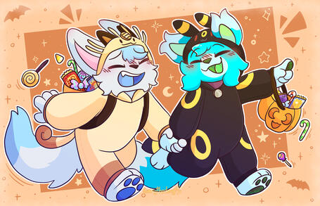 Blue's Halloween Trick or Treating! (Shaded)