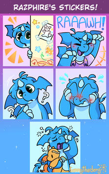 Ray's little stickers! (5 pack)